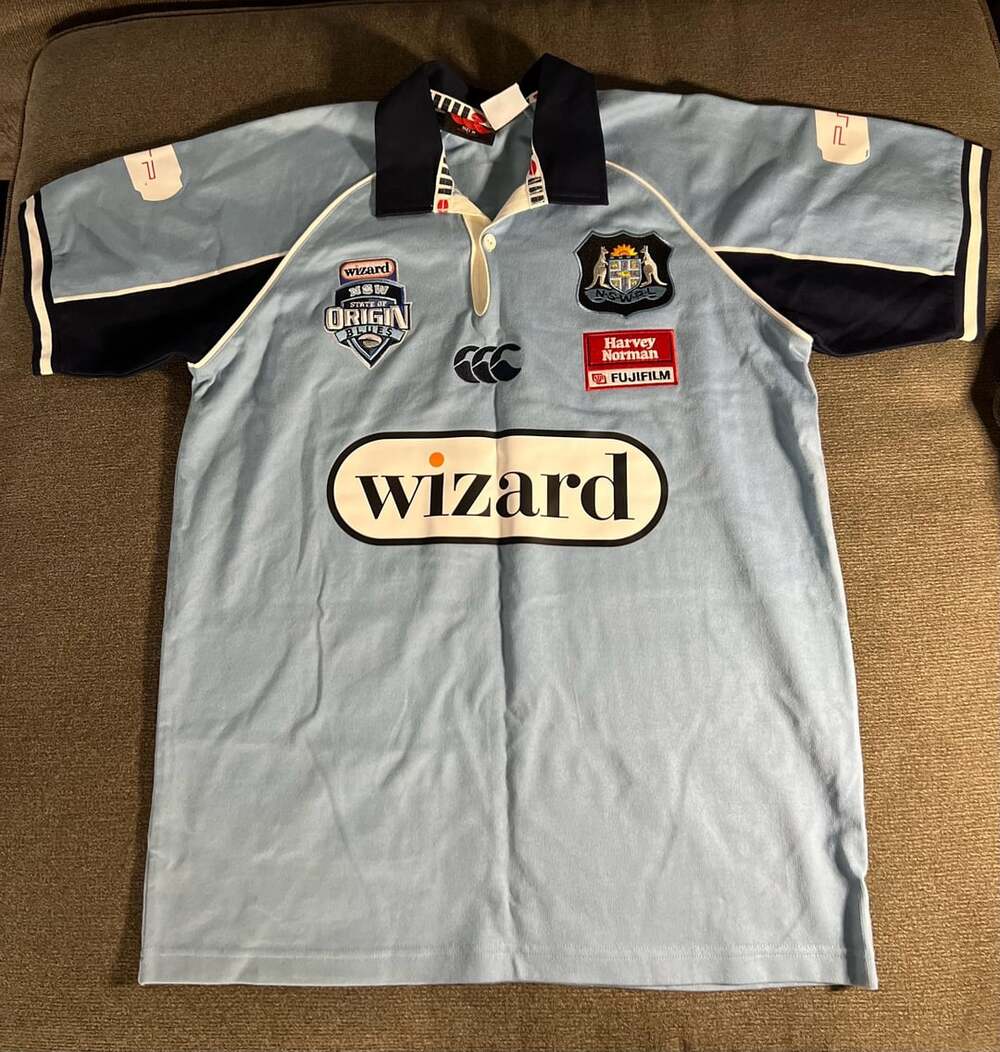 Canterbury NSW Blues State Of Origin Rugby Jersey Size M Vintage